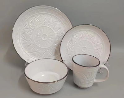 Stoneware 16 pcs Dinner set -EBC-04