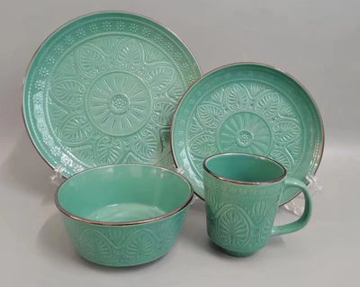 Stoneware 16 pcs Dinner set -EBC-03